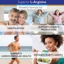 Superior Labs L-Arginine 3000mg, Pure Non-GMO, High-Potency Amino Acid, Nitric Oxide & Vasodilation Booster for Blood Flow, Supports Energy and Endurance, Muscle Pump & Heart Health, 150 Veg Caps 6