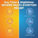 Basic Care Vapor Ice Daytime and Nighttime Severe Cold and Flu, Coated Caplets, Combo Pack, 24 Count 3