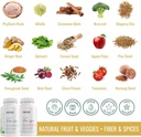 SUBSTANCE. Bundle: Nature's Sustenance Daily Fruits & Veggies (120 Capsules) + Nature's Fiber & Spices (240 Capsules) - Enhance Digestive Health, Energy & Overall Wellness - US Made, Vegan-Friendly 3