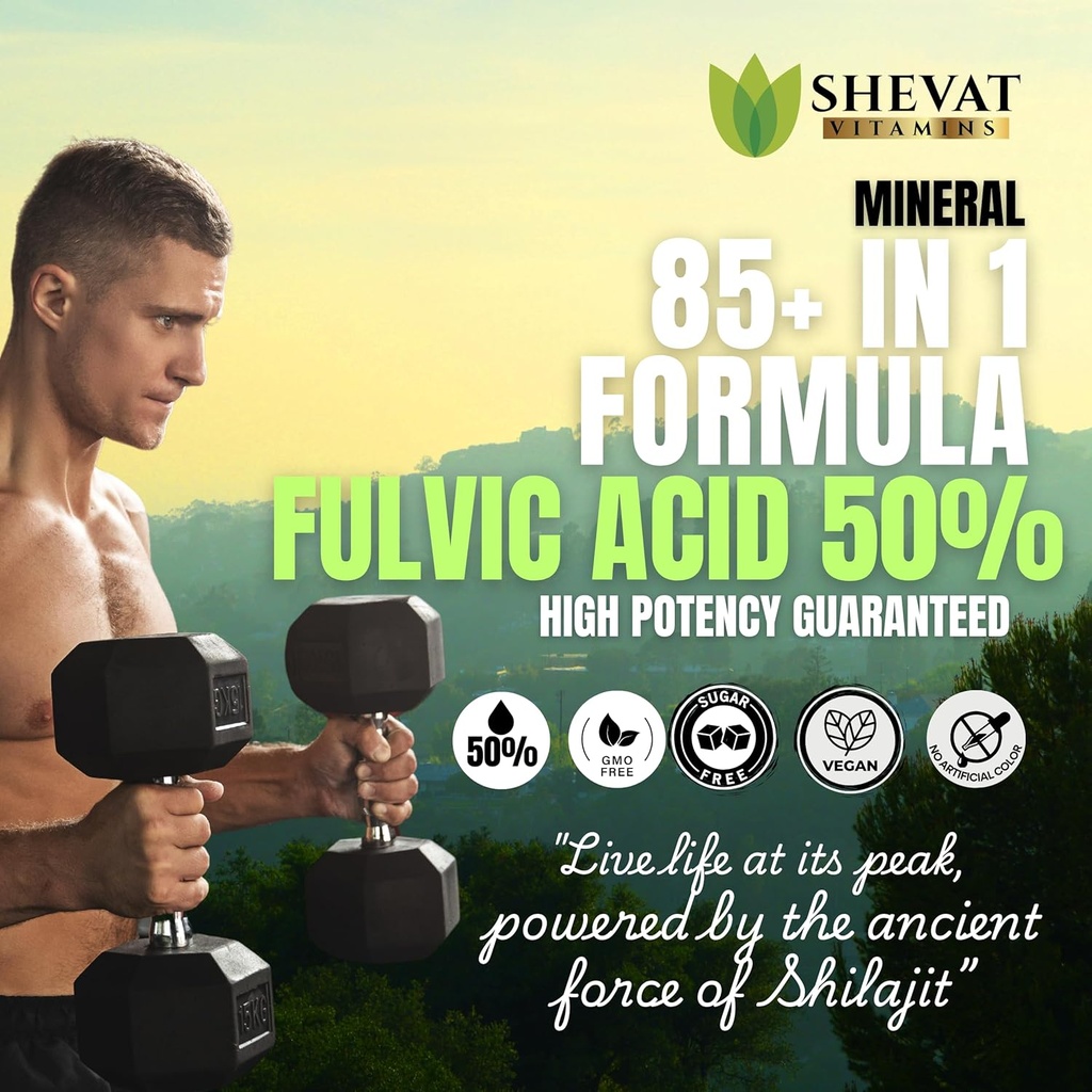 90 Shilajit Capsules for Men & Women 22000mg with 50% shilajit Fulvic acid organic Himalayan Natural Shilajit for Men Pure Shilajit Extract 85+Trace Mineral Supplements for Women Energy Boost-USA Made 3