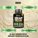 90 Shilajit Capsules for Men & Women 22000mg with 50% shilajit Fulvic acid organic Himalayan Natural Shilajit for Men Pure Shilajit Extract 85+Trace Mineral Supplements for Women Energy Boost-USA Made 6