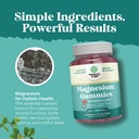 Sugar Free Magnesium Gummies for Adults - Vegan Chewable Magnesium Citrate Gummies with 180mg Elemental - Relaxing Gummy Non GMO Halal and Gluten Free Berry Flavor (2 Months) 6