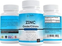 Aamatec Life Zinc Supplement 50 mg - Oxide/Citrate for Immune Support and Metabolism Support - Vegan Zinc 50mg Supports Heart and Eye Health - 100 Tables for Men and Women 6