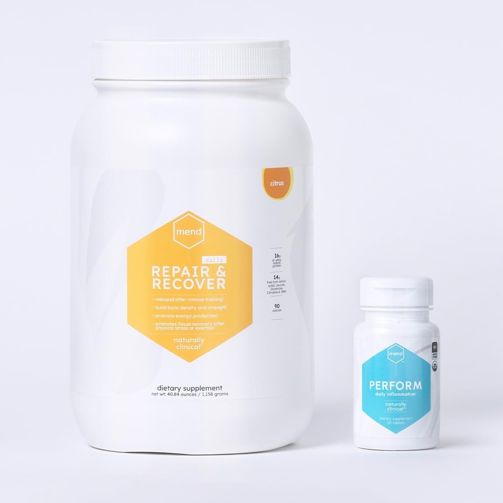 MEND Joint Health and Recovery Bundle: Perform, Repair & Recover for Active Lifestyles and Healing Support 2