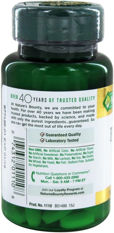 Nature's Bounty Potassium Gluconate 99mg, 100 Caplets (Pack of 2) 4