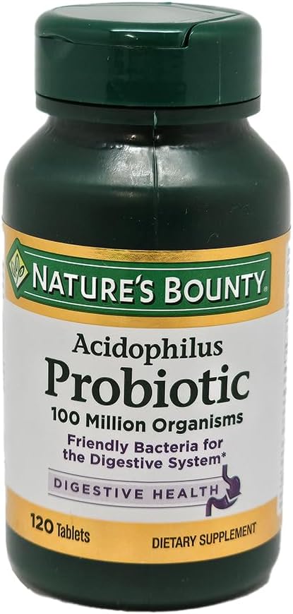 Nature's Bounty Probiotic Acidophilus Tablets, 120 ea (Pack of 5) 5