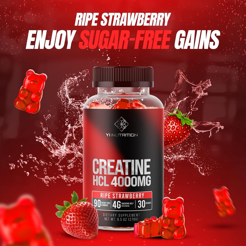 Creatine HCL Gummy - World's First 4000MG Creatine HCL Gummies 90 Count (90 Count) 6