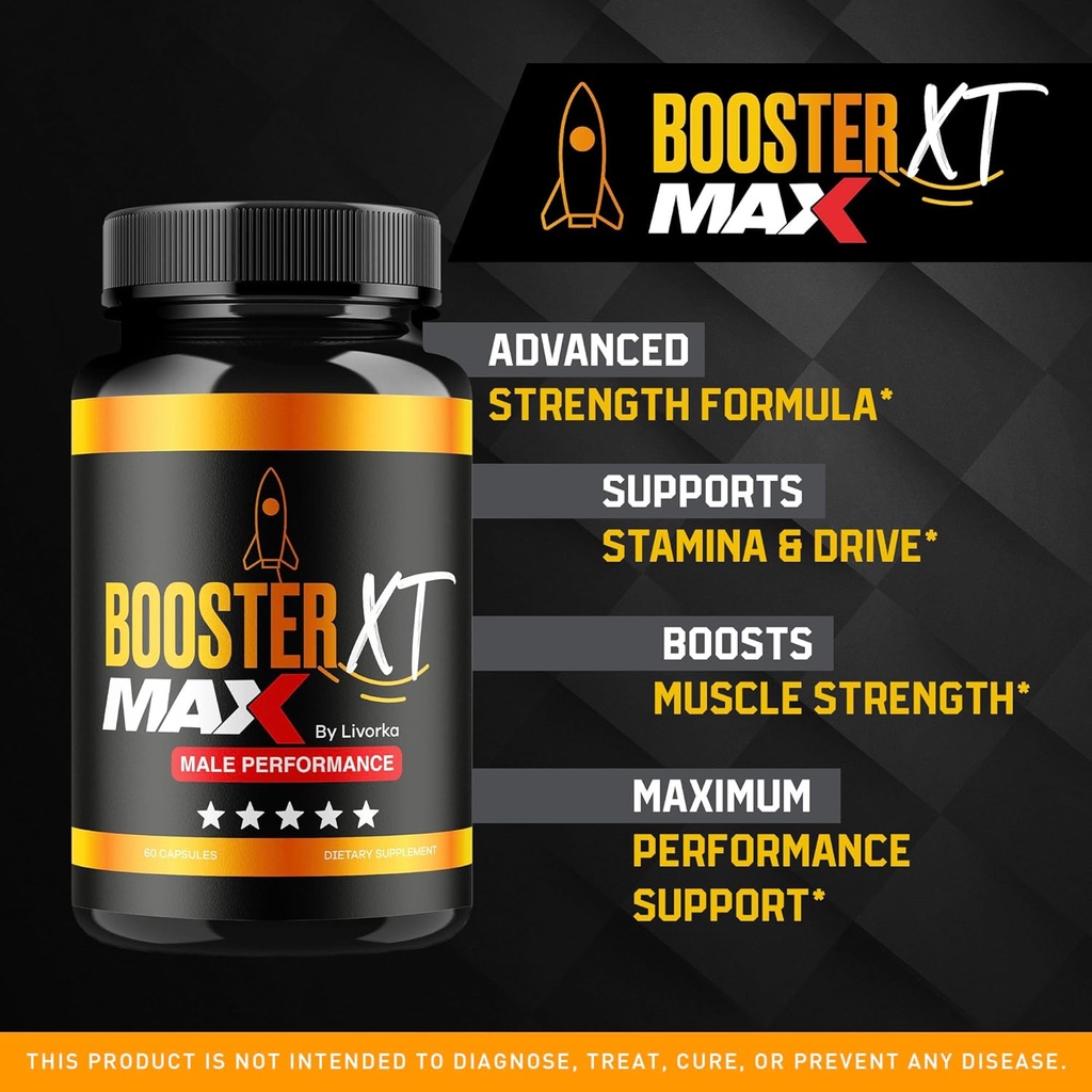 (2 Pack) Booster XT For Men, MAX Strength Men's Supplement, Booster XT, Booster XT for Men Reviews, BoosterXT, Booster XT Reviews, Buster XT, Booster X T Capsules Pro Supplement Pastilla, 120 Capsules 3