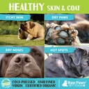 Raw Paws Organic Virgin Coconut Oil for Dogs & Cats, 16-oz - Supports Immune System, Digestion, Oral Health, Thyroid - All Natural Allergy Relief for Dogs - Hairball Relief 3