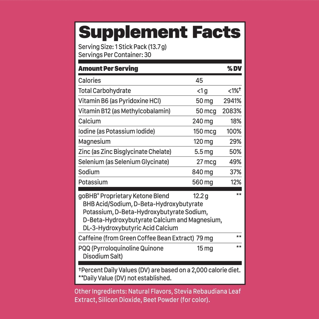 Intermittent Fasting Drink Mix for Women - BHB Exogenous Ketones Powder with Fasting Electrolytes & Green Coffee Bean Extract for Energy Focus and Hormonal Balance Support (Watermelon) - 10ct 4