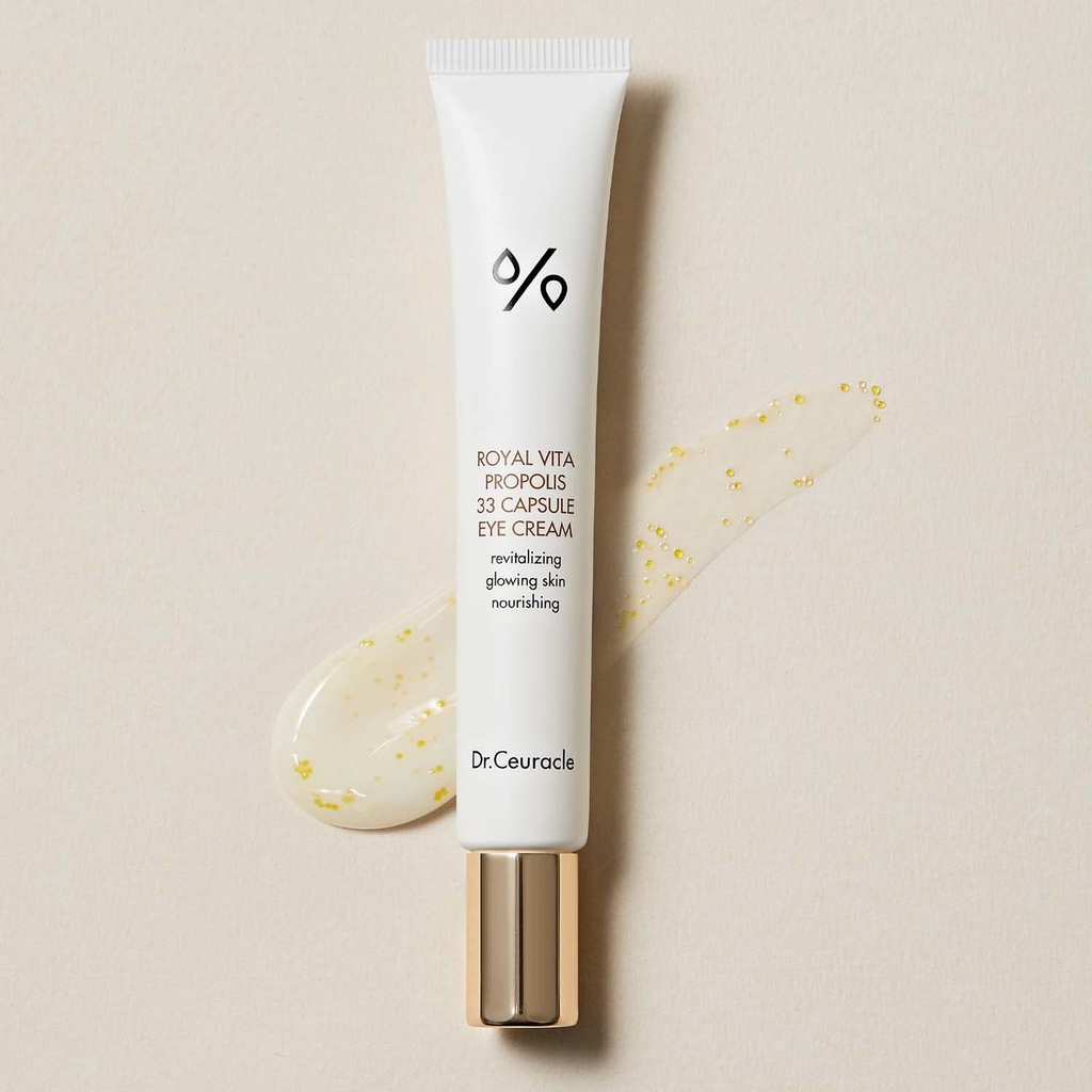 Dr.Ceuracle Royal Vita Propolis 33 Capsule Eye Cream with Applicator - Soothing, Hydrating Eye Serum Cream, Dark Circle Relief, Korean Skincare for Stocking Stuffers (20ml / 0.67 fl. oz.) 5