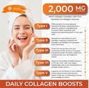 SIRUNES Multi Collagen Peptides Capsules - Non-GMO & Gluten Free Type I, II, III, V, X Hydrolyzed Collagen Supplements with Vitamin C - Supports Healthy Hair, Skin, Nails, & Joints - 100 Capsules 4