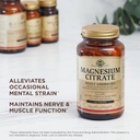 Solgar Magnesium Citrate - 120 Tablets - Supports Nerve & Muscle Function - Highly Absorbable - Non-GMO, Vegan, Gluten Free, Kosher - 60 Servings 6