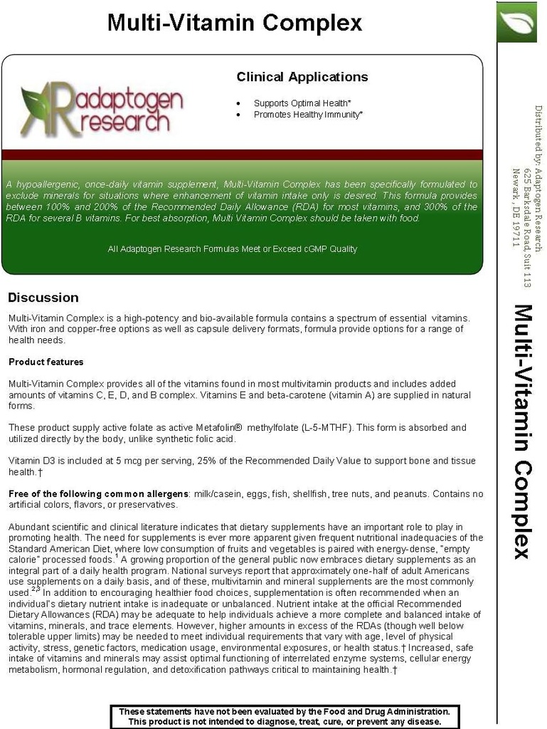 Multi-Vitamin Complex | Once Daily Multivitamin Supplement with Folate as Metafolin L-5-MTHF B12 as Methylcobalamin Vitamin A C D3 and more| Enhanced Absorption & Bioavailability | 60 Vegetarian Caps 4