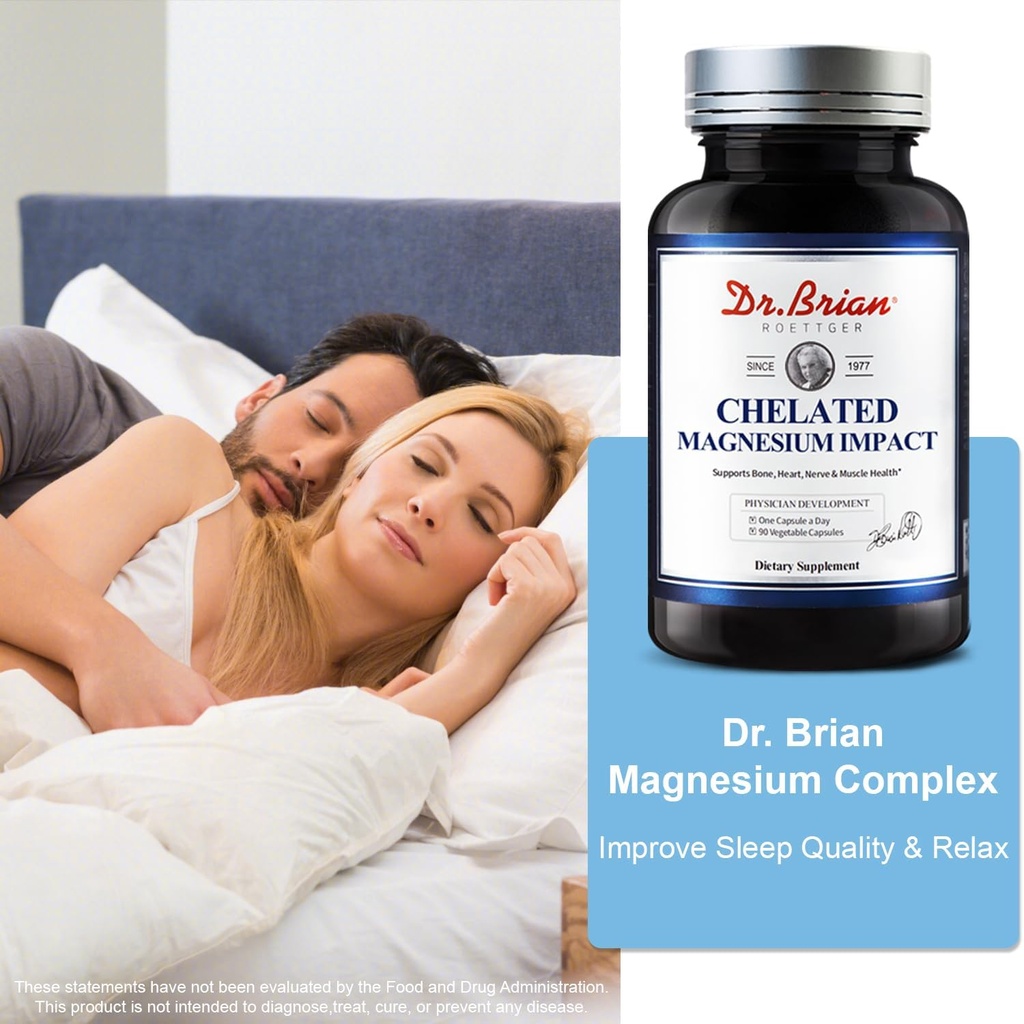 Dr. Brian Magnesium Supplement | 200mg High Absorption Magnesium Complex for Sleep, Calm, Muscle Relaxer, Natural Energy, Non-GMO 90 Vegetable Magnesium Oxide Capsules 5
