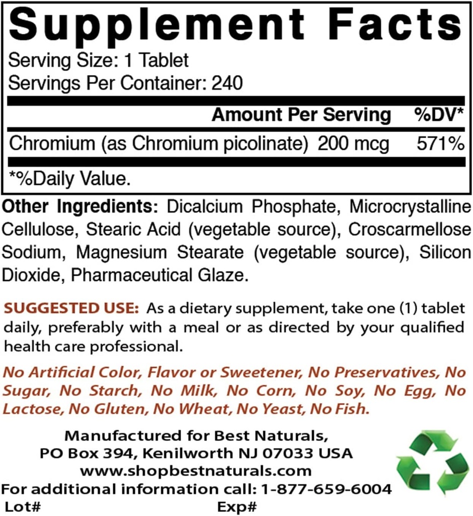 Chromium Picolinate 200 mcg & Ashwagandha Extract 500 Mg 2