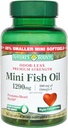 Nature's Bounty Fish Oil 1290 mg Mini Softgels - 90 ct, Pack of 5 2