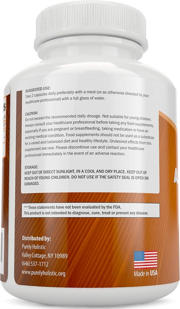 Organic Turmeric Curcumin 700mg & Bioperine + Organic Ashwagandha 1300mg & Black Pepper - Vegan Bundle - 120 + 180 Capsules - Made in USA 6