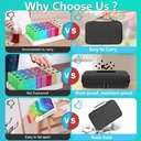 Monthly Pill Organizer 2 Times a Day with Weekly Pill Bag, 30 Day Pill Box Organizer with 32 Daily Compartments, One Month Pill Box Holder with Hard Travel Case 31 Days Medication Management 5