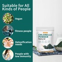 Chlorella Powder Natural with 16 oz - Chlorophyll Powder, Supports Immune System & Liver Function, Keep Youth, Vegan, Rich in Vegan Protein and Vitamins. 5