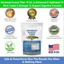 Organic Acacia Fiber Powder Prebiotic Soluble Fiber Powder Perfect Bathroom Trips, Digestion, IBS Relief, Leaky Gut Repair 24oz w/Scooper 4