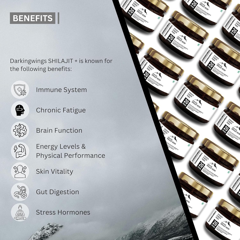 500mg Shilajit Supplement - Shilajit Pure Himalayan Organic Shilajit Resin with Highest Potency, Original From Himalayan resin with 84+ Fulvic Acid 3