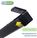EZY DOSE Weekly (7-Day) Daily Pill Case, Medicine Planner, Vitamin Organizer, Supplement Container, Convenient and Easy to Use, Large Compartments, Travel Friendly, Black, Made in the USA, BPA Free 3