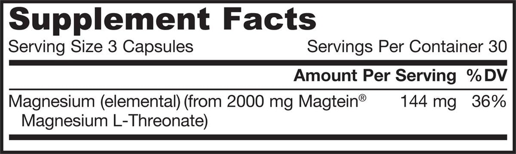 Jarrow Formulas: MagMind Magnesium L-Threonate, 90 caps (3 Pack) 3