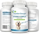 Vitamin D for Dogs with Calcium, Magnesium and Zinc to Support Strong Teeth, Bones and Muscles, Promote Mineral Metabolism and a Healthy Immune Function, 120 Chewable Tablets 5