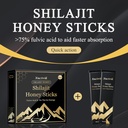 Xucivik Shilajit Honey Sticks,Pure Shilajit Resin with Organic Honey & Saffron, Boost Energy, Strengthen Immunity, Enhance Mental Clarity,Perfect for Men & Women,30 Sticks 4