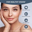 NuBest AREDS 2 Eye Vitamins with Beta Carotene Carrot Powder, 20mg Lutein, 4mg Zeaxanthin, Bilberry, Grape Seed, BioPerine, B-Complex, Multivitamin for Eye Health | Pack 2 3