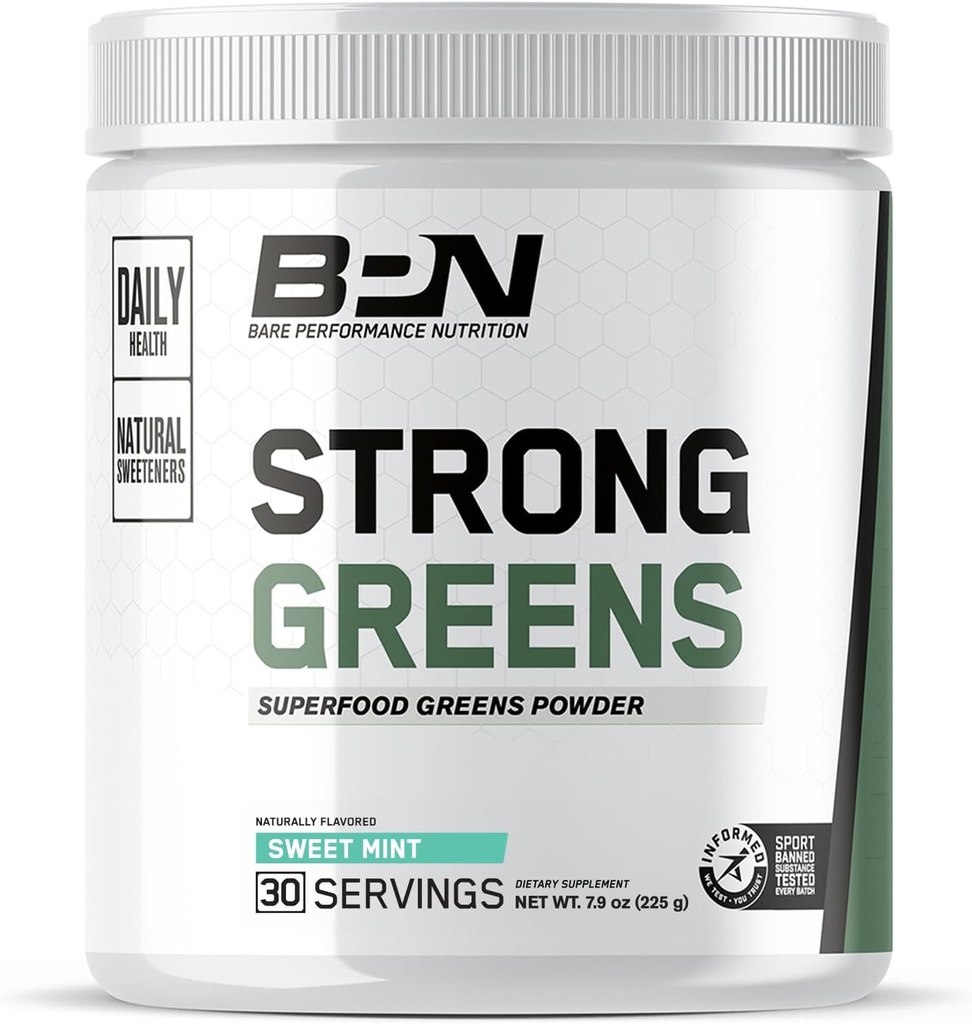 BARE PERFORMANCE NUTRITION BPN Creatine Monohydrate & Strong Greens Bundle 6