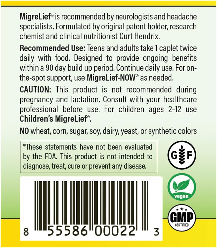 MigreLief Migraine Combo for Adults and Teens - Daily Supplement and Essential Oils Roll-On 3