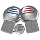 Lice Comb - (Pack of 2) Stainless Steel Professional Lice Combs and Head Lice Treatment to Effectively Get Rid of Hair Lice and Nits, Best Results for Infection and Re-infection in Kids & Adults 2