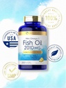 Carlyle Mini Fish Oil Softgels | 2010 mg | 200 Omega-3 Pills | with EPA & DHA | Non-GMO & Gluten Free Supplement 6