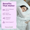5HTP Serotonin Supplements for Women & Men. Sleep Aid & Occasional Stress Support - 5 HTP Plus Supplement 200 mg with Calcium for Sleep, Calm Mood, & Neurotransmitter Support. 60 Capsules made in USA 3