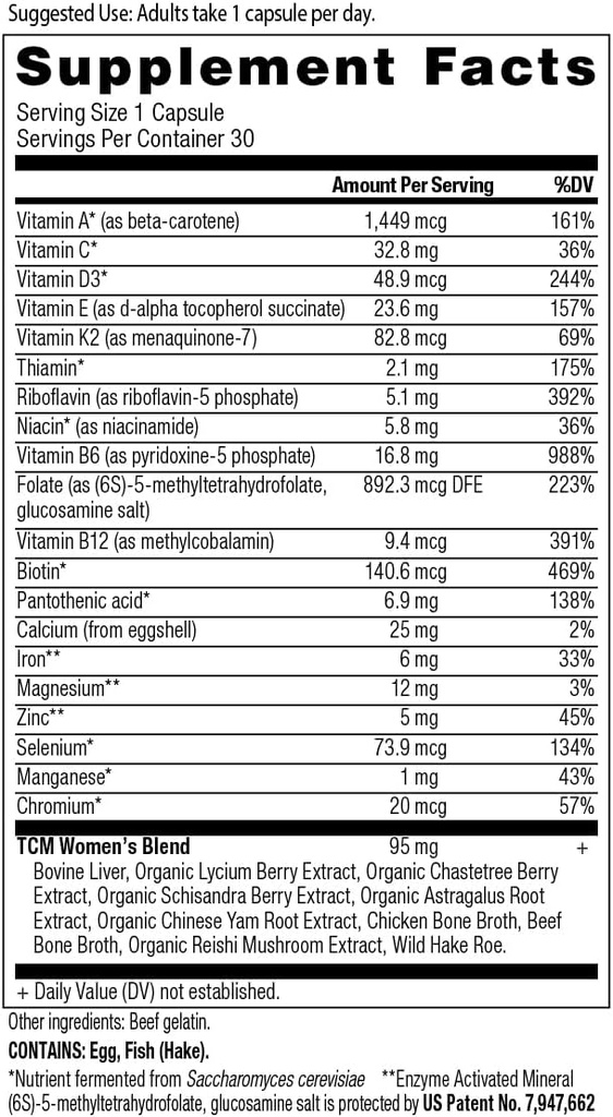 Ancient Nutrition Mutlivitamin Men's Once Daily Capsules, 30 Count + Multivitamin Women's Once Daily Capsules, 30 Count 4