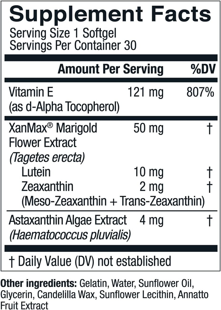 Live Conscious Eye Vitamins Select AREDS 2 Ingredients with Vitamin E, Lutein, and Astaxanthin - OptiWell Eye Health Supplement and Blue Light Support (2 Pack) 5