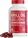 Bronson Antarctic Krill Oil 1000 mg with Omega-3s EPA, DHA, Astaxanthin and Phospholipids 60 Softgels 2
