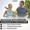 Magnesium Glycinate - Made in USA, 400mg per Serving, 120 Tablets, 100% Chelated for Higher Absorption, Non-GMO and Gluten-Free, Supports Muscle, Bones and Heart Well-Being 5