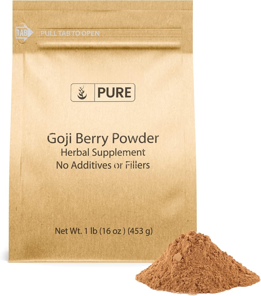 PURE ORIGINAL INGREDIENTS Berry Powder Bundle, (1 lb Each) Acai Powder, Goji Berry Powder, Blueberry Powder, Herbal Supplements 5