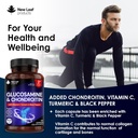 Glucosamine and Chondroitin MSM - High Strength Extra Absorbency Enriched with Vitamin C, Glucosamine Sulphate Chondroitin Sulphate, MSM, and Vitamin C Gluten-Free, GMP, 120 Food Supplement Tablets 4