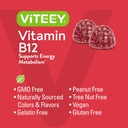 Viteey Vitamin B12 Gummies - Cognitive Support and Energy Gummies - Vegan, Gelatin Free, Gluten Free - 60 Count 6