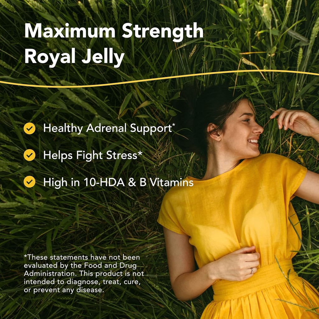 North American Herb & Spice Royal Oil - 2 fl. oz. - Raw Royal Jelly - Healthy Adrenal Support, Fights Stress - High in 10-HDA & B Vitamins - Non-GMO - 20 Servings 3