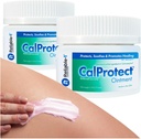 CalProtect Anti-Rash Moisturizing Ointment (2-Pack, 2.5oz, Jars) Reliable-1 Laboratories Adult Diaper Incontinence - Skin Barrier Soothing Repair and Relief for Men & Women 2
