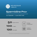 Neurogan Spermidine PRO Supplement Capsules - 50mg Per Serving, 60-Day Supply - Enhanced Absorption for Cellular Function, Healthy Aging - Wheat Germ Extract, Spermidine Supplements for Men & Women 4