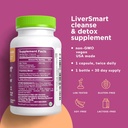 LiverSmart - Liver Cleanse & Repair Formula with European Milk Thistle, Silymarin, Artichoke, Dandelion, Yellow Dock Root, Beet Root - Supplement to Aid, Renew and Support Liver Health (6) 3