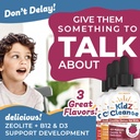 Kidz Cleanse | Zeolite Detox for Kids | Development, Behavior, Energy and Gut Health Support Supplement | Easy to Take, Pure Liquid Zeolite Drops + Methyl B12 + D3 (Orange Flavor) - 2oz 5