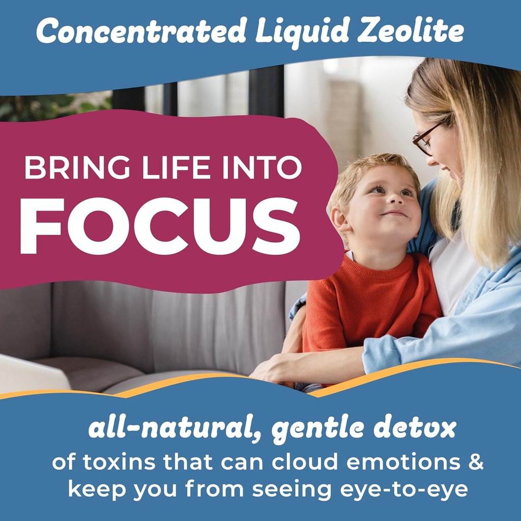Kidz Cleanse | Zeolite Detox for Kids | Development, Behavior, Energy and Gut Health Support Supplement | Easy to Take, Pure Liquid Zeolite Drops + Methyl B12 + D3 (Orange Flavor) - 2oz 6