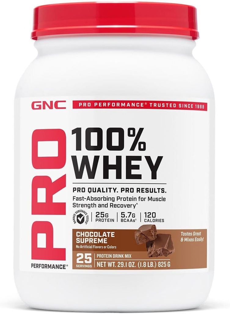 GNC Pro Performance 100% Whey Protein Powder 2.0, Fast Absorbing for Muscle Strength and Recovery, Cookies and Cream, 25 Servings 2